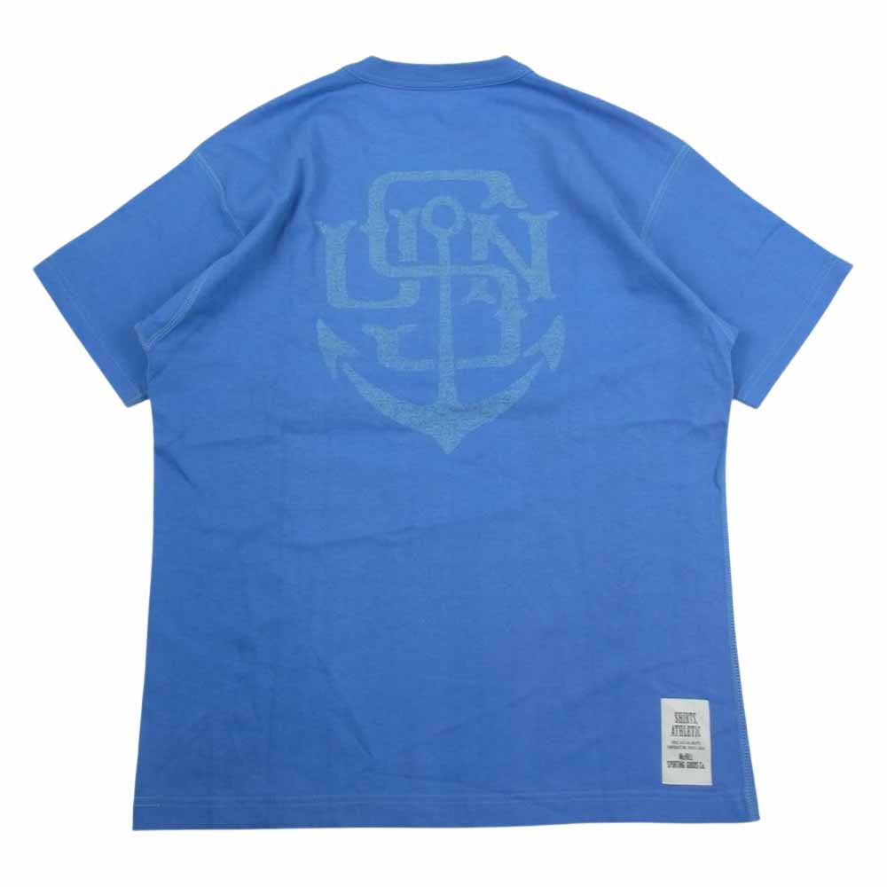 TOY'S McCOY トイズマッコイ TMC1105 US NAVAL AIRSTATION ANACOSTIA 前V ミリタリー プリント 半袖 Tシャツ ブルー系 M【美品】【中古】