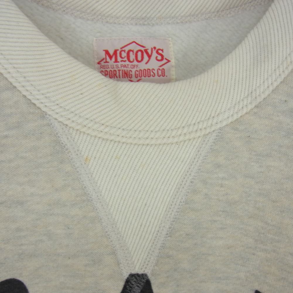 The REAL McCOY'S ザリアルマッコイズ S.P.A.F.S 前V クルーネック スウェット トレーナー グレー系 M【中古】