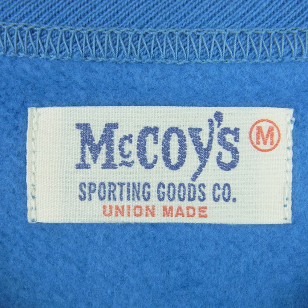 The REAL McCOY'S ザリアルマッコイズ MC8101 60's MILITARY SWEAT SONDRESTROM U.S.A.F. アメリカ空軍 ミリタリー 前V クルーネック スウェット トレーナー ブルー系 M【中古】