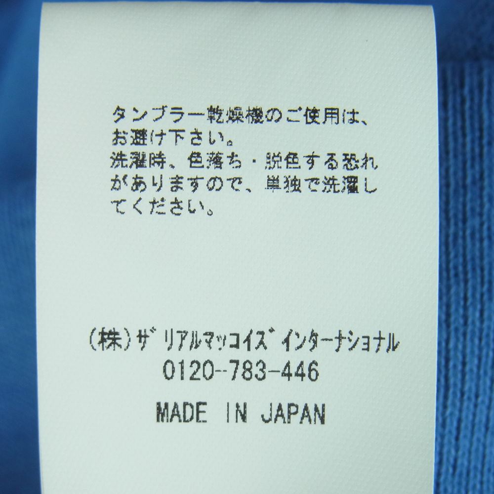 The REAL McCOY'S ザリアルマッコイズ MC8101 60's MILITARY SWEAT SONDRESTROM U.S.A.F. アメリカ空軍 ミリタリー 前V クルーネック スウェット トレーナー ブルー系 M【中古】