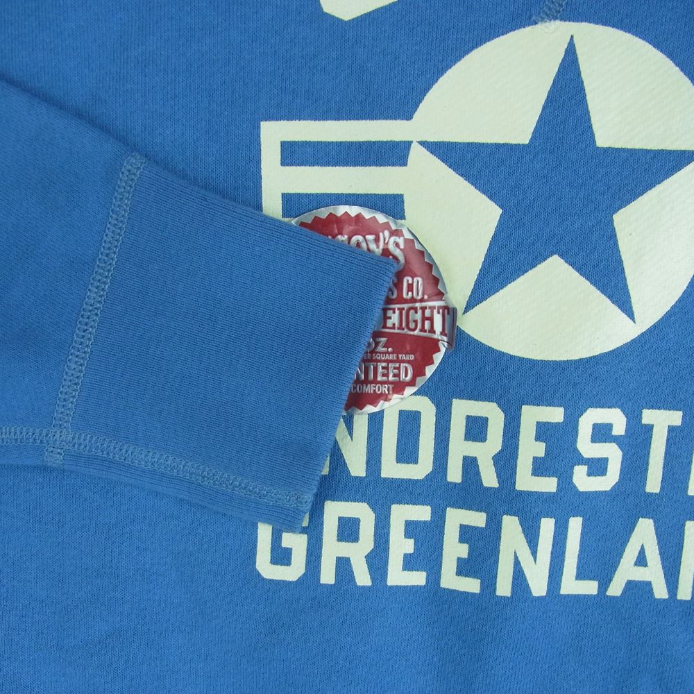 The REAL McCOY'S ザリアルマッコイズ MC8101 60's MILITARY SWEAT SONDRESTROM U.S.A.F. アメリカ空軍 ミリタリー 前V クルーネック スウェット トレーナー ブルー系 M【中古】