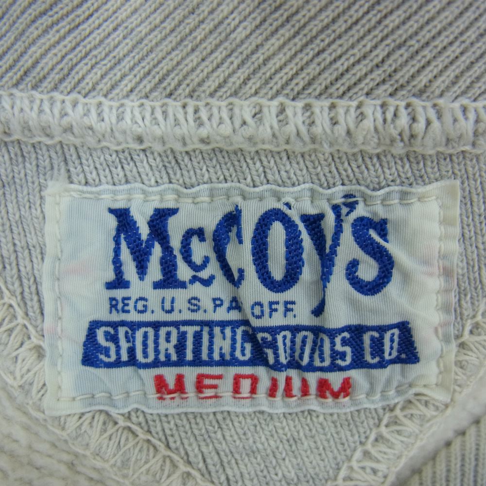 The REAL McCOY'S ザリアルマッコイズ USAAF 両V クルーネック スウェット トレーナー グレー系 M【中古】
