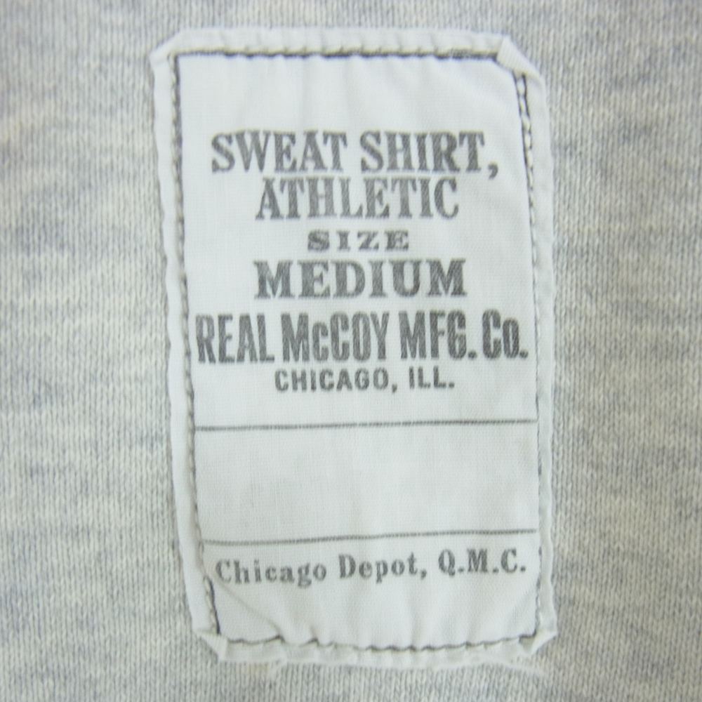 The REAL McCOY'S ザリアルマッコイズ USAAF 両V クルーネック スウェット トレーナー グレー系 M【中古】