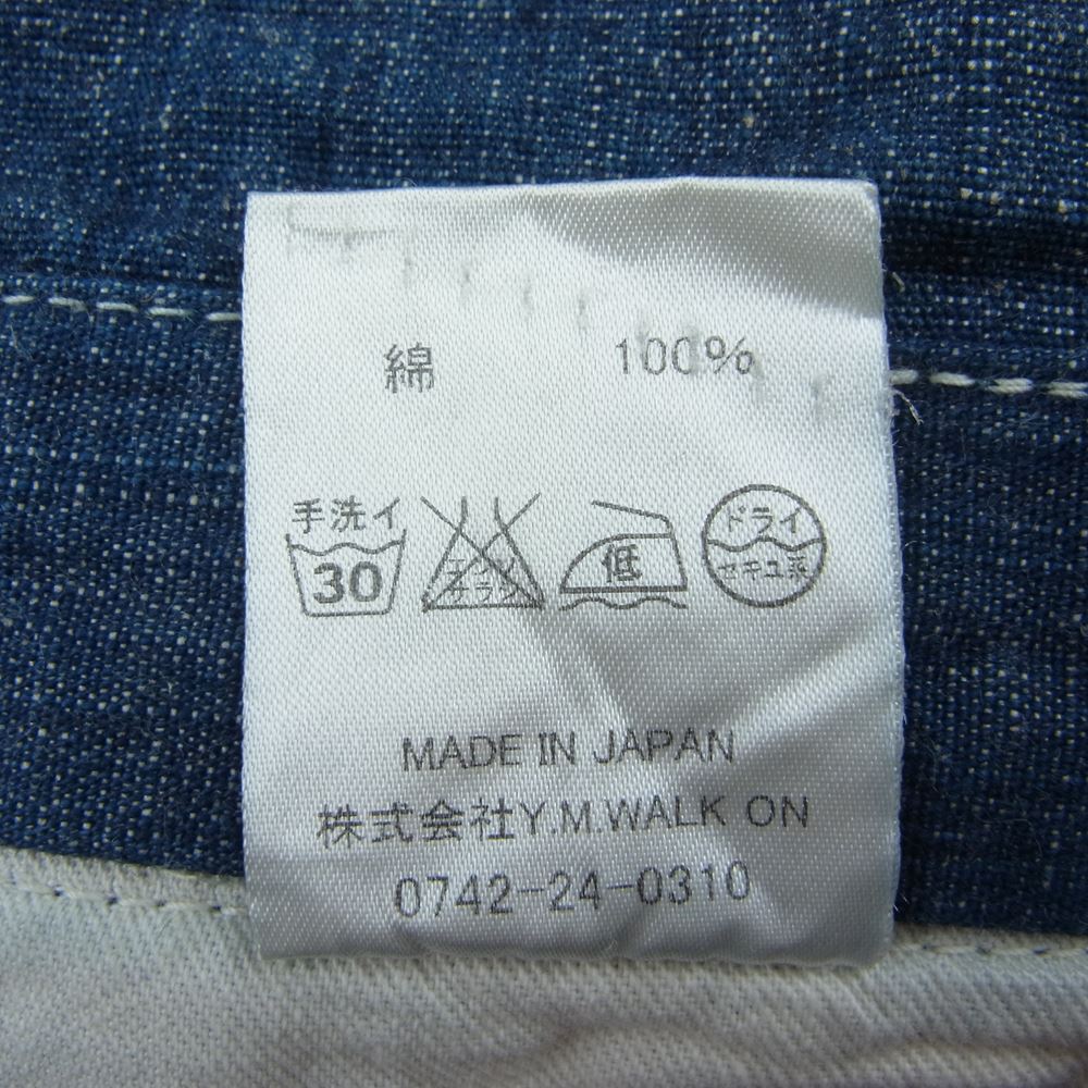 ウォークオンクロージングファクトリー OVERALLS インディゴ オーバーオール インディゴブルー系 36【中古】
