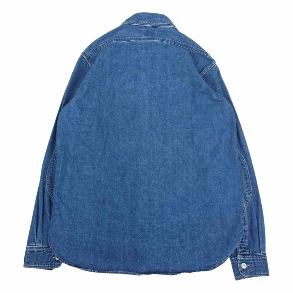 トロフィークロージング デニム ワーク シャツ インディゴブルー系 M【中古】