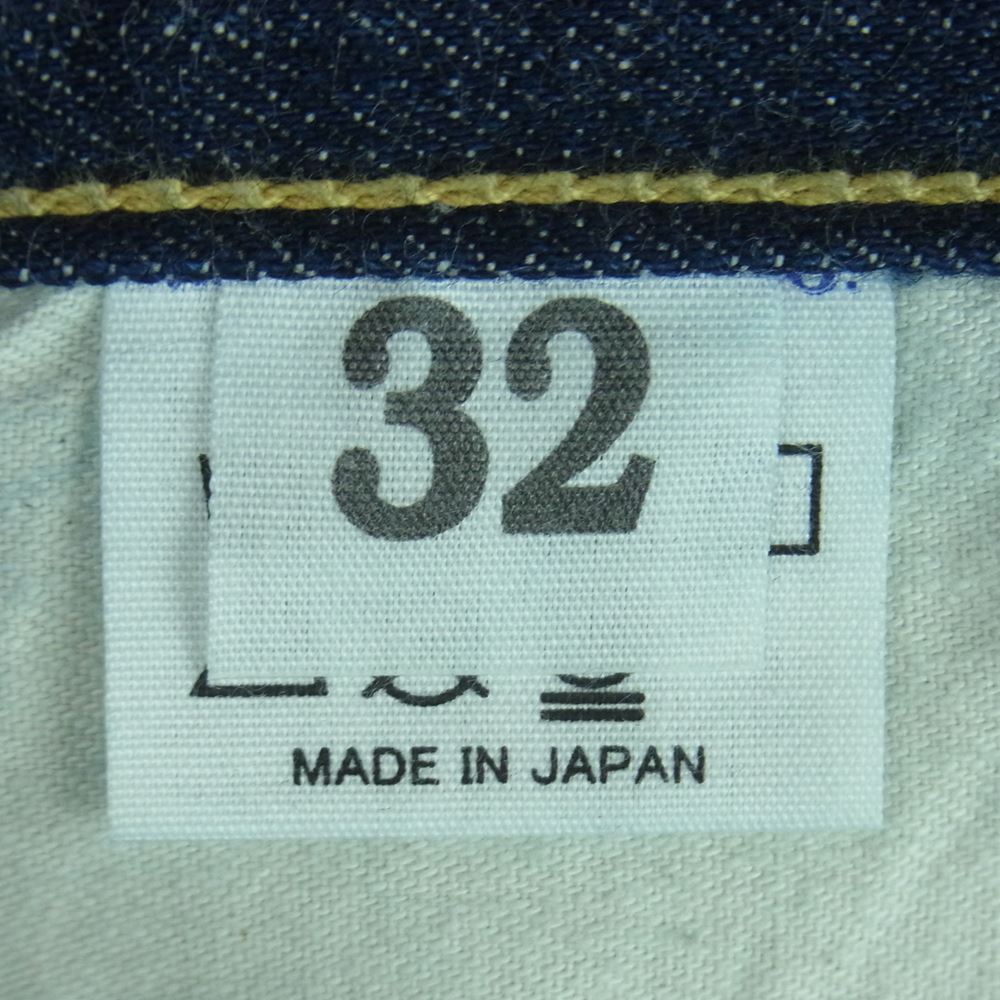 WAREHOUSE ウエアハウス Lot 1001XX デニム パンツ ディアスキンラベル センターループずれ インディゴブルー系 32【中古】