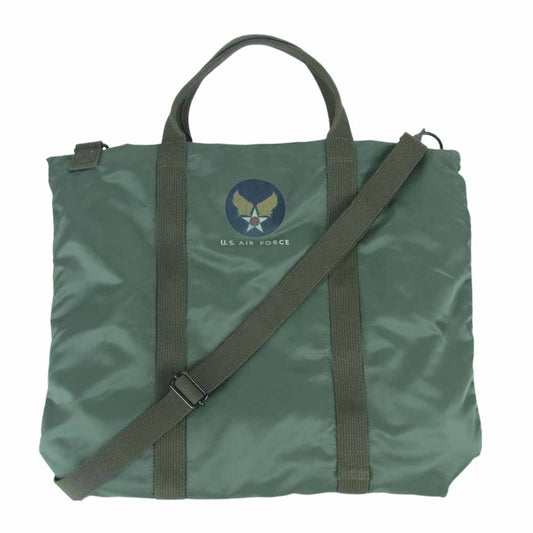 The REAL McCOY'S ザリアルマッコイズ BAG PROTECTIVE HELMET ヘルメット バック ショルダー ミリタリー カーキ系【中古】