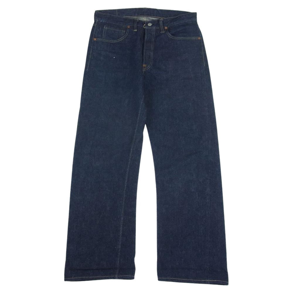 WAREHOUSE ウエアハウス Lot S1003XX 1942 MODEL WW II 大戦モデル DEADSTOCK BLUE デニムスレキ 股リベット 赤ペンキ デニム パンツ インディゴブルー系 32【中古】