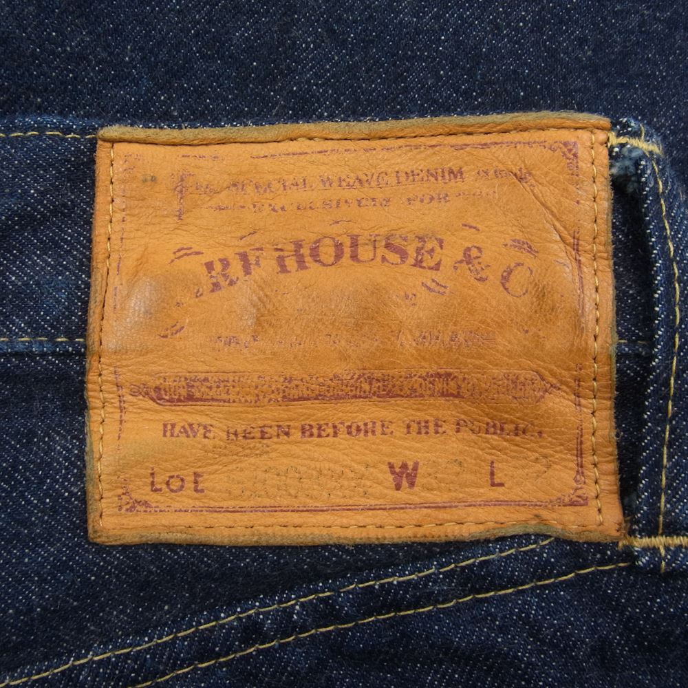 WAREHOUSE ウエアハウス Lot S1003XX 1942 MODEL WW II 大戦モデル DEADSTOCK BLUE デニムスレキ 股リベット 赤ペンキ デニム パンツ インディゴブルー系 32【中古】