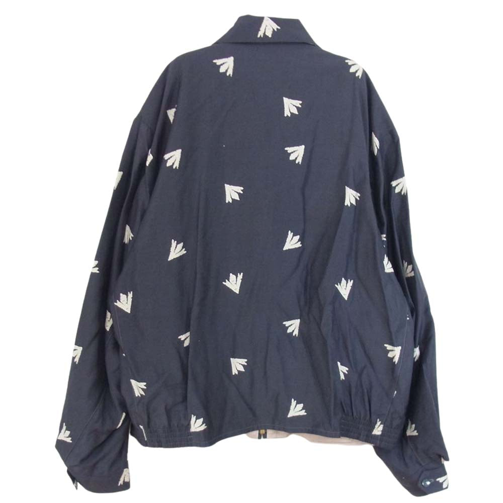 The REAL McCOY'S ザリアルマッコイズ 21SS MJ21016 JOE McCOY RAYON THUNDERBIRD BLOUSON レーヨン サンダーバード ブルゾン スウィングトップ ジャケット ネイビー系 L【中古】