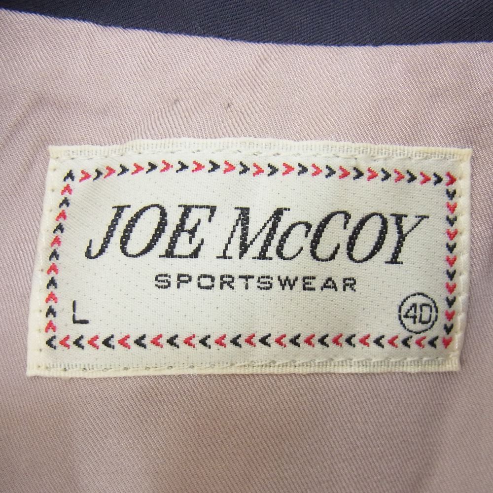 The REAL McCOY'S ザリアルマッコイズ 21SS MJ21016 JOE McCOY RAYON THUNDERBIRD BLOUSON レーヨン サンダーバード ブルゾン スウィングトップ ジャケット ネイビー系 L【中古】
