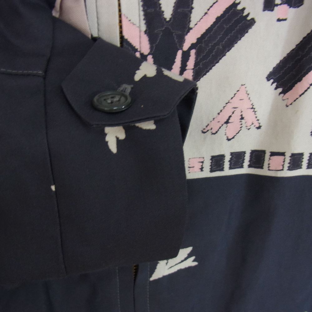 The REAL McCOY'S ザリアルマッコイズ 21SS MJ21016 JOE McCOY RAYON THUNDERBIRD BLOUSON レーヨン サンダーバード ブルゾン スウィングトップ ジャケット ネイビー系 L【中古】
