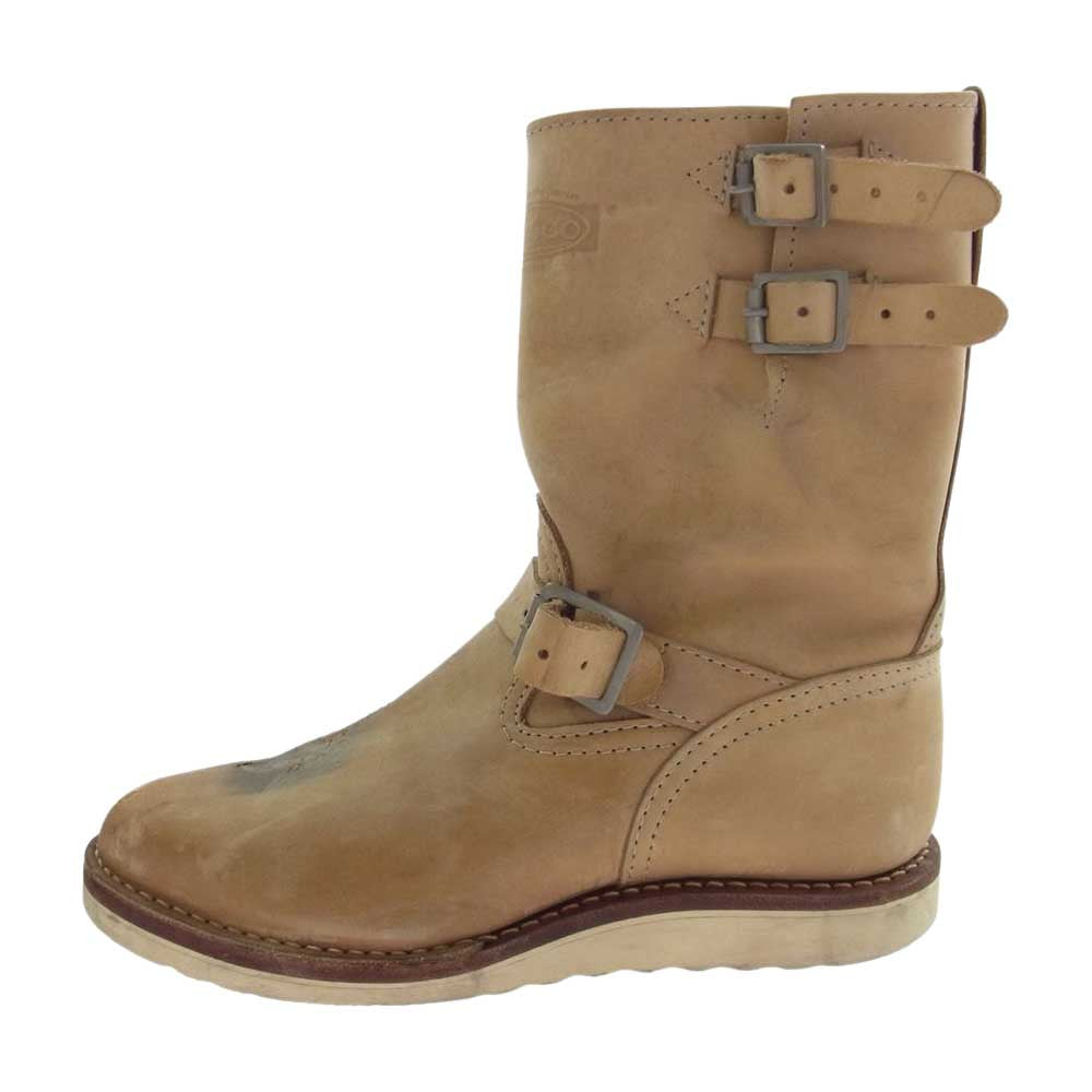 WESCO ウエスコ BOSS ボス ダブルバックル バーラップエクスプローラー レザー エンジニア ブーツ ライトブラウン系 US 7E【中古】