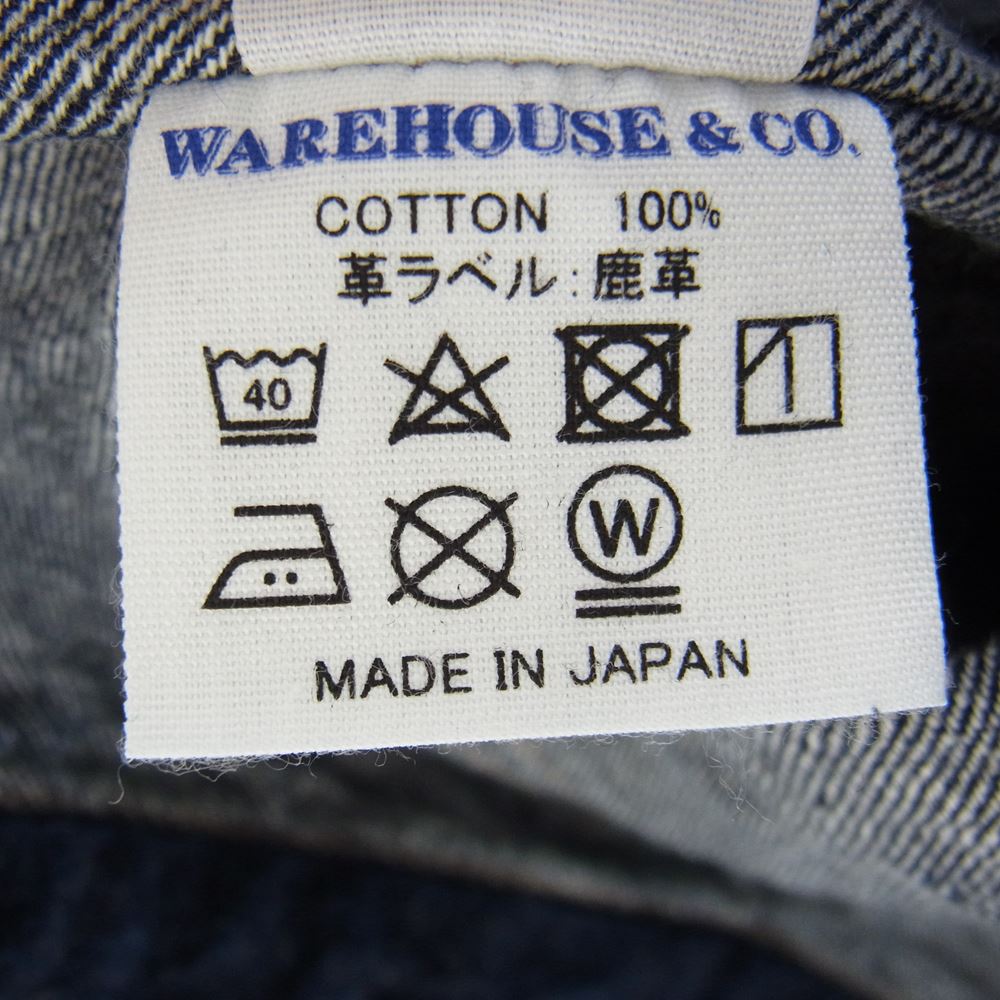 WAREHOUSE ウエアハウス × ベルベルジン 藤原裕 × JEANSFACTORY 1880 JOHN MUNG DENIM JACKET  限定 デニム ジャケット インディゴブルー系 42【中古】