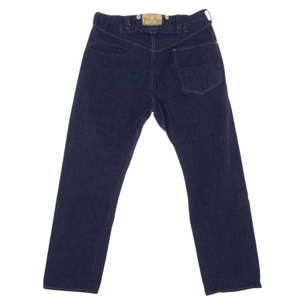WAREHOUSE ウエアハウス × ベルベルジン 藤原裕 × JEANSFACTORY JOHN MUNG DENIM PANTS 限定 デニム パンツ インディゴブルー系 32【中古】