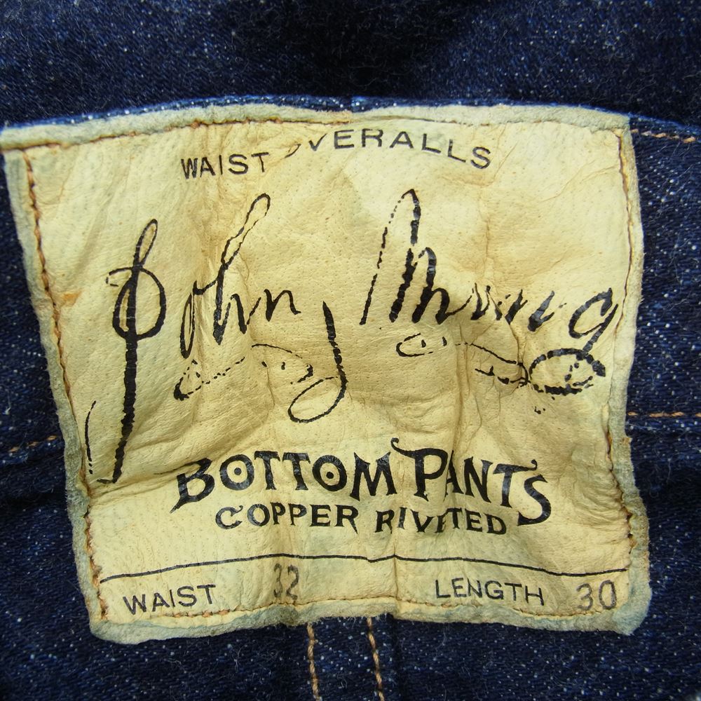 WAREHOUSE ウエアハウス × ベルベルジン 藤原裕 × JEANSFACTORY JOHN MUNG DENIM PANTS 限定 デニム パンツ インディゴブルー系 32【中古】