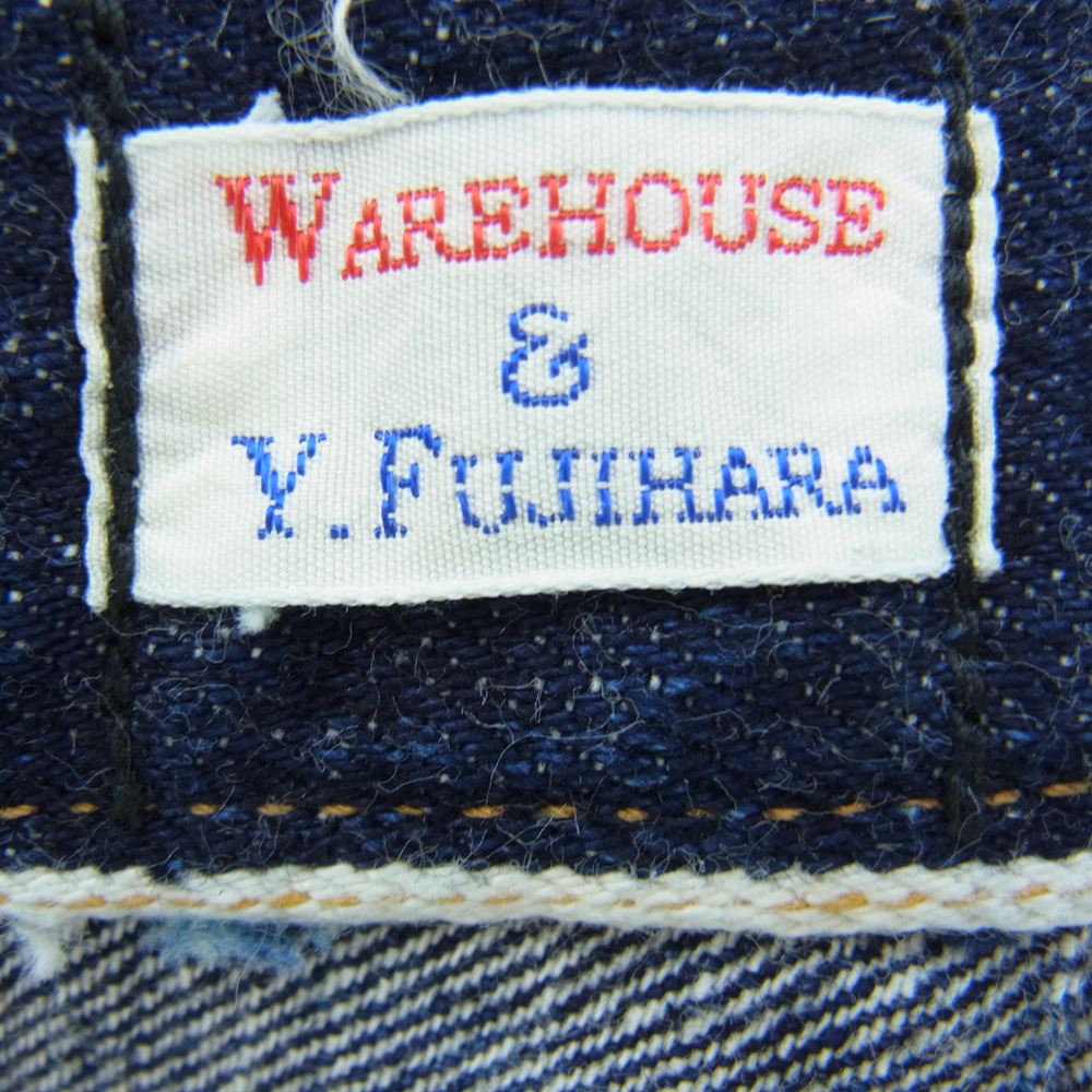 WAREHOUSE ウエアハウス × ベルベルジン 藤原裕 × JEANSFACTORY JOHN MUNG DENIM PANTS 限定 デニム パンツ インディゴブルー系 32【中古】