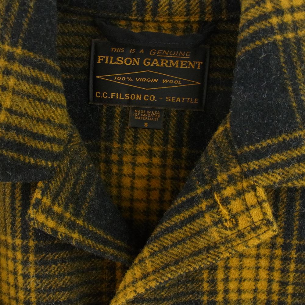 FILSON フィルソン MACKINAW WOOL CRUISER JACKET 2022 LIMITED マッキノー マッキーノ ウール クルーザー ジャケット 限定カラー ゴールドオークル系 S【美品】【中古】