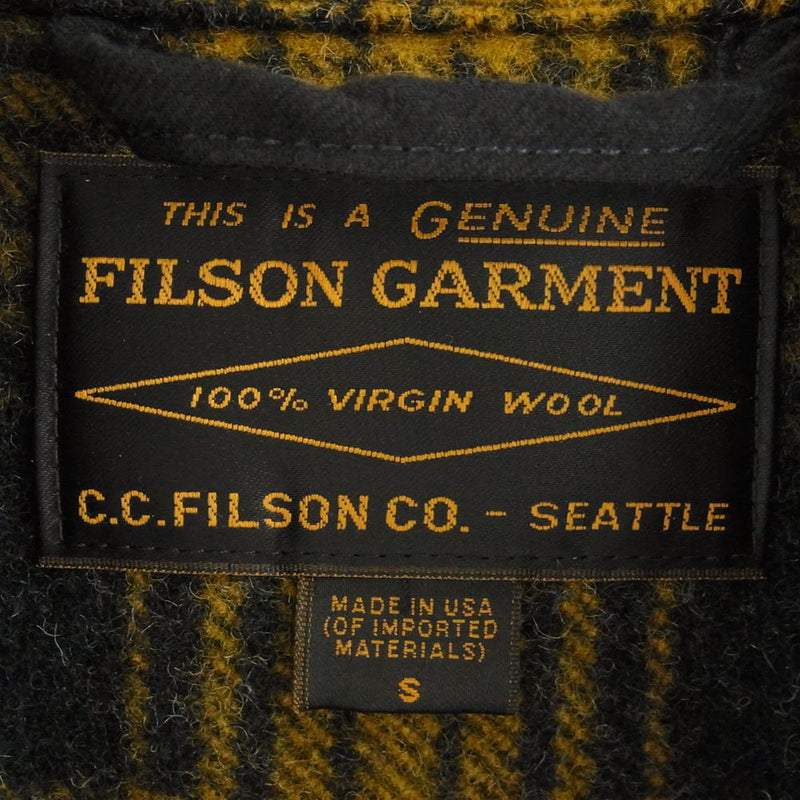 FILSON フィルソン MACKINAW WOOL CRUISER JACKET 2022 LIMITED マッキノー マッキーノ ウール クルーザー ジャケット 限定カラー ゴールドオークル系 S【美品】【中古】