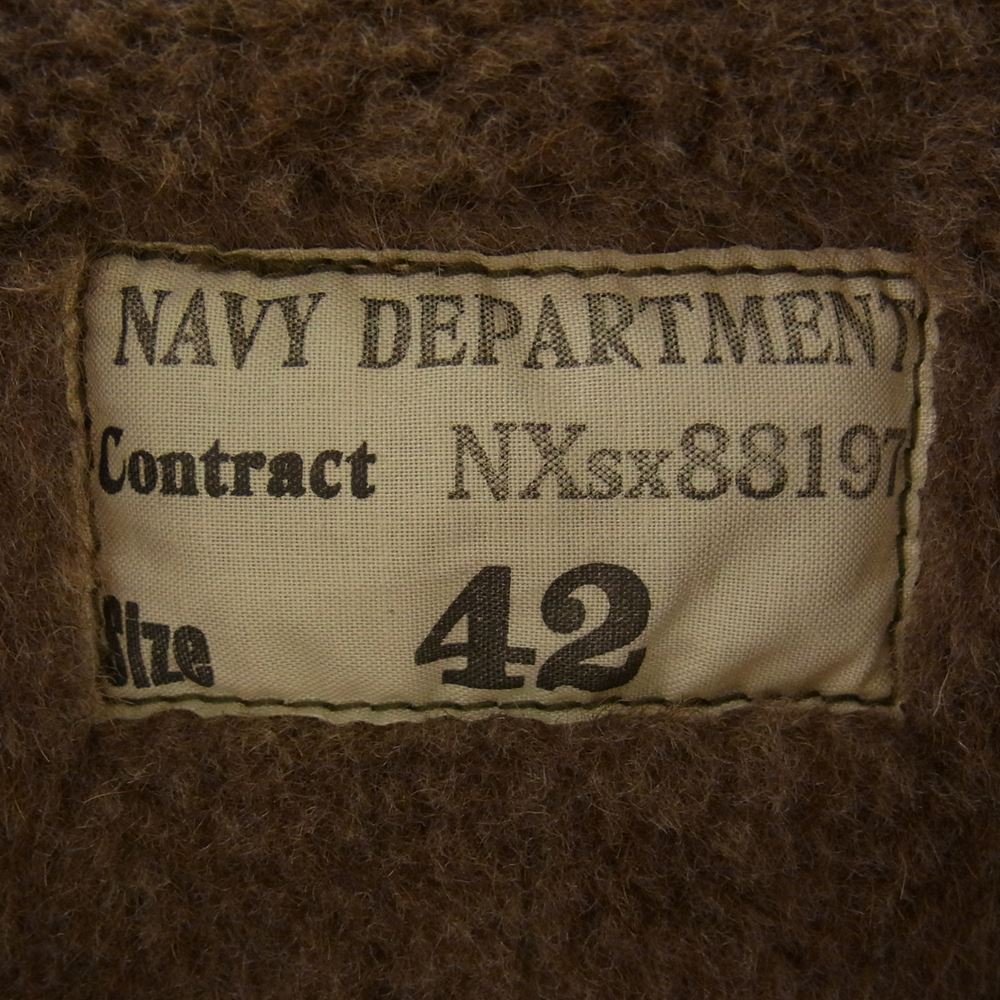 The REAL McCOY'S ザリアルマッコイズ 22AW MJ22116 N-1 KHAKI USS REDFIN デッキ ジャケット ミリタリー カーキ系 42【中古】