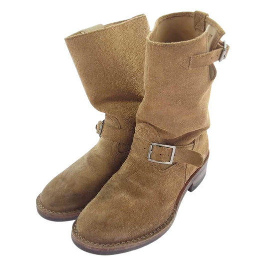 WESCO ウエスコ BOSS ボス ラフウアウト スエード エンジニア ブーツ ライトブラウン系 US9.5D【中古】