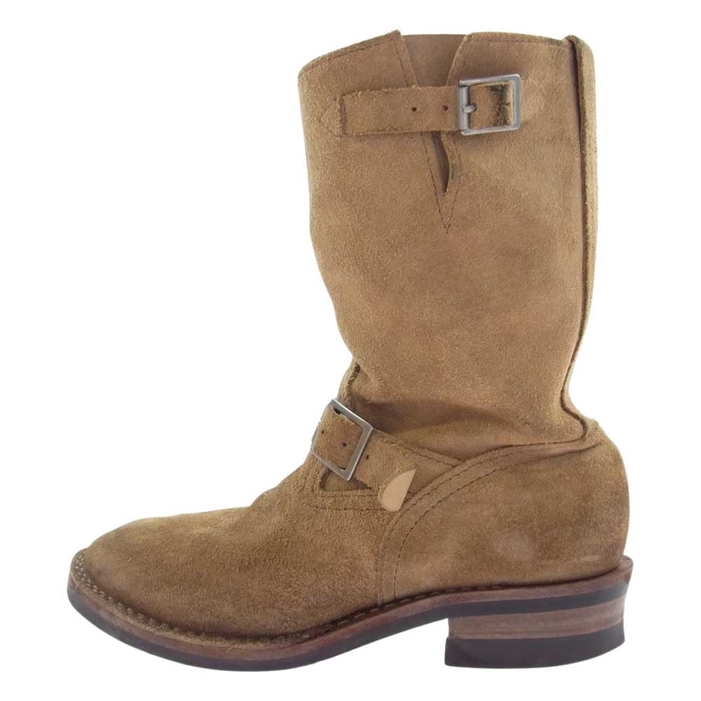 WESCO ウエスコ BOSS ボス ラフウアウト スエード エンジニア ブーツ ライトブラウン系 US9.5D【中古】