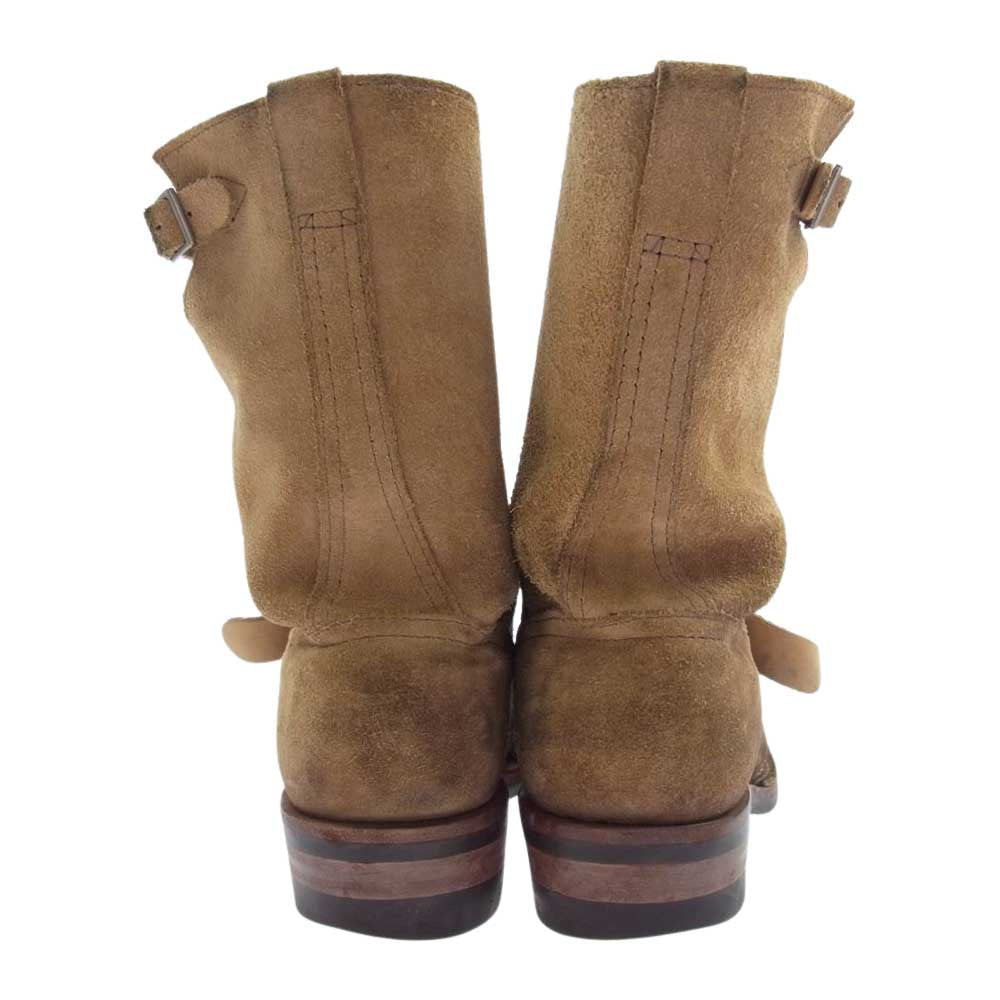 WESCO ウエスコ BOSS ボス ラフウアウト スエード エンジニア ブーツ ライトブラウン系 US9.5D【中古】