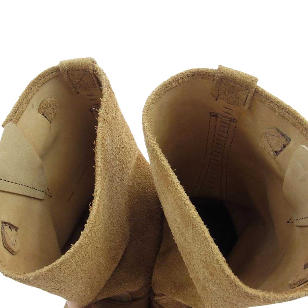 WESCO ウエスコ BOSS ボス ラフウアウト スエード エンジニア ブーツ ライトブラウン系 US9.5D【中古】