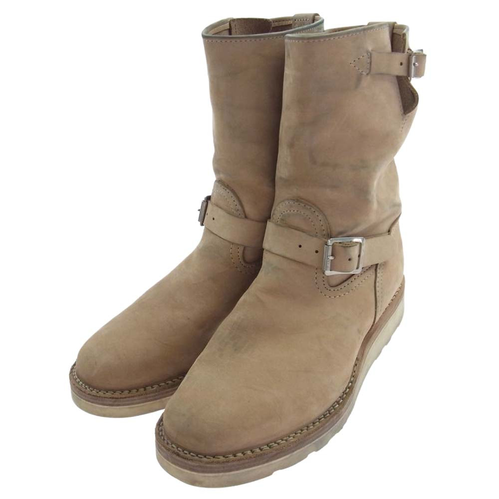 WESCO ウエスコ CUSTOM BOSS Burlap カスタム ボス バーラップ レザー エンジニア ブーツ ベージュ系 US9.5D【中古】