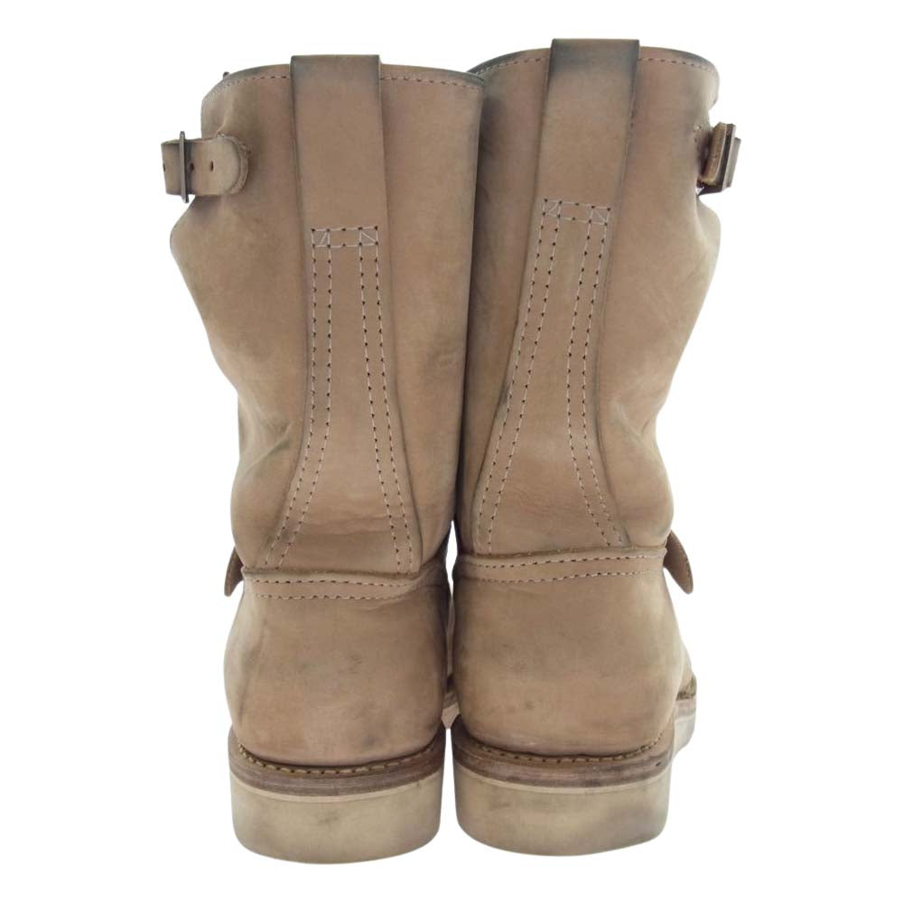 WESCO ウエスコ CUSTOM BOSS Burlap カスタム ボス バーラップ レザー エンジニア ブーツ ベージュ系 US9.5D【中古】