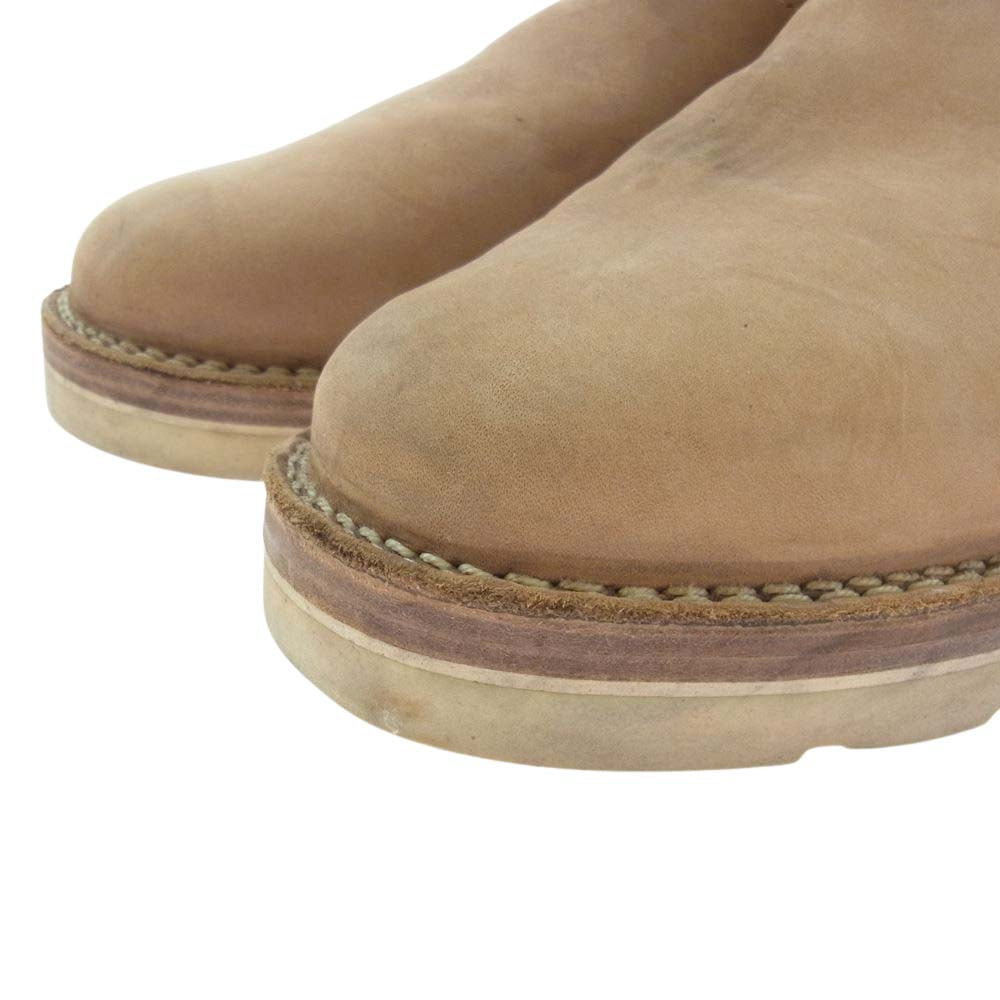WESCO ウエスコ CUSTOM BOSS Burlap カスタム ボス バーラップ レザー エンジニア ブーツ ベージュ系 US9.5D【中古】