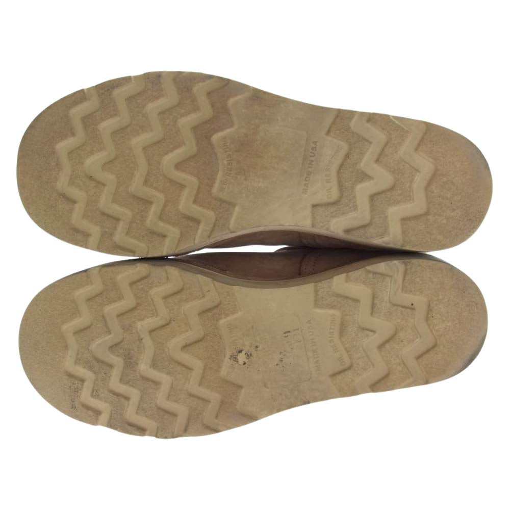 WESCO ウエスコ CUSTOM BOSS Burlap カスタム ボス バーラップ レザー エンジニア ブーツ ベージュ系 US9.5D【中古】