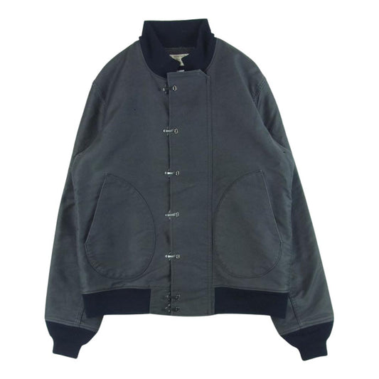 WAREHOUSE ウエアハウス N-1 WINTER JACKET 7HOOK FRONT 7フック デッキ クルー ジャケット グレイッシュネイビー系 40【中古】