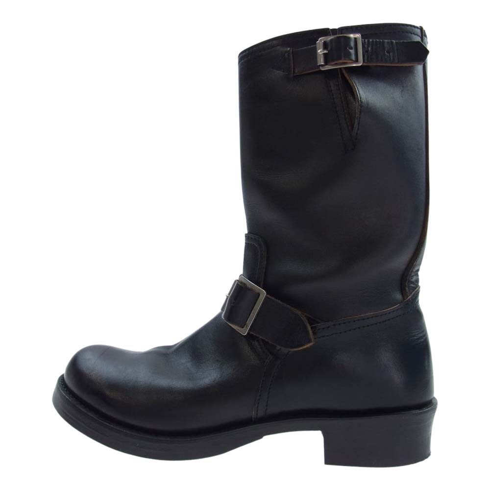 The REAL McCOY'S ザリアルマッコイズ BUCO HORSEHIDE ENGINEER BOOTS ブコ ホースハイド レザー エンジニア ブーツ サイズ7D ブラック系 7D【中古】
