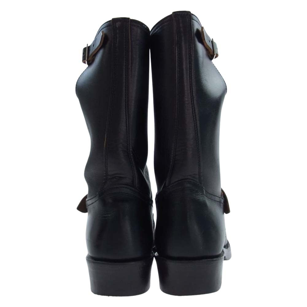 The REAL McCOY'S ザリアルマッコイズ BUCO HORSEHIDE ENGINEER BOOTS ブコ ホースハイド レザー エンジニア ブーツ サイズ7D ブラック系 7D【中古】