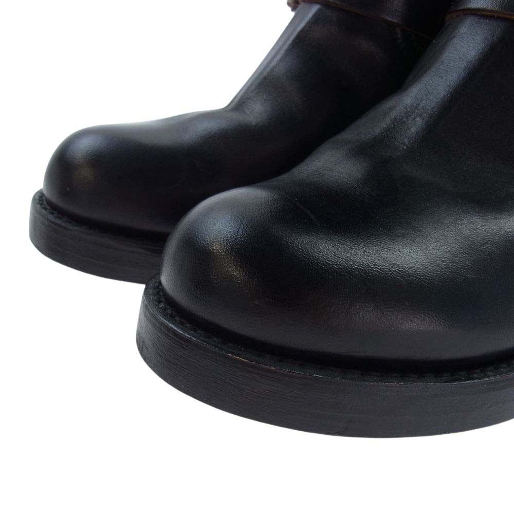 The REAL McCOY'S ザリアルマッコイズ BUCO HORSEHIDE ENGINEER BOOTS ブコ ホースハイド レザー エンジニア ブーツ サイズ7D ブラック系 7D【中古】