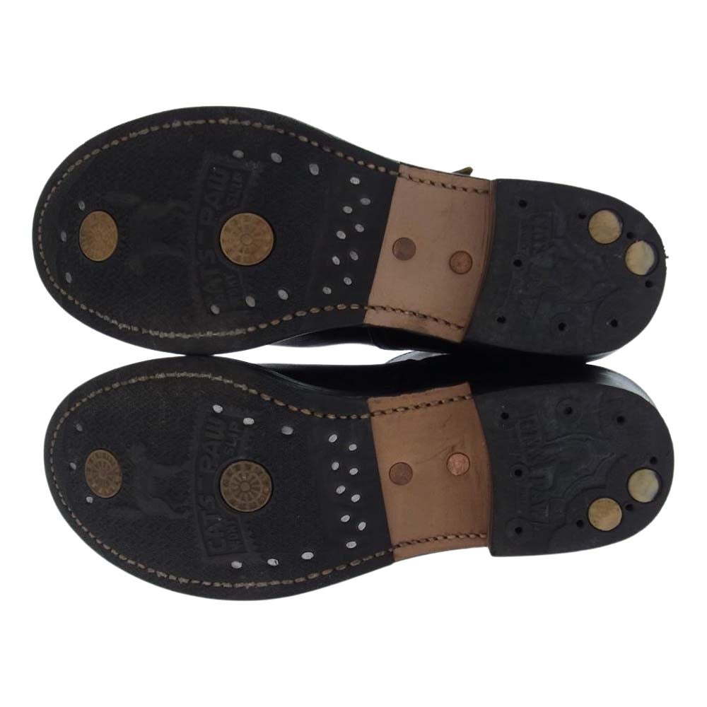 The REAL McCOY'S ザリアルマッコイズ BUCO HORSEHIDE ENGINEER BOOTS ブコ ホースハイド レザー エンジニア ブーツ サイズ7D ブラック系 7D【中古】