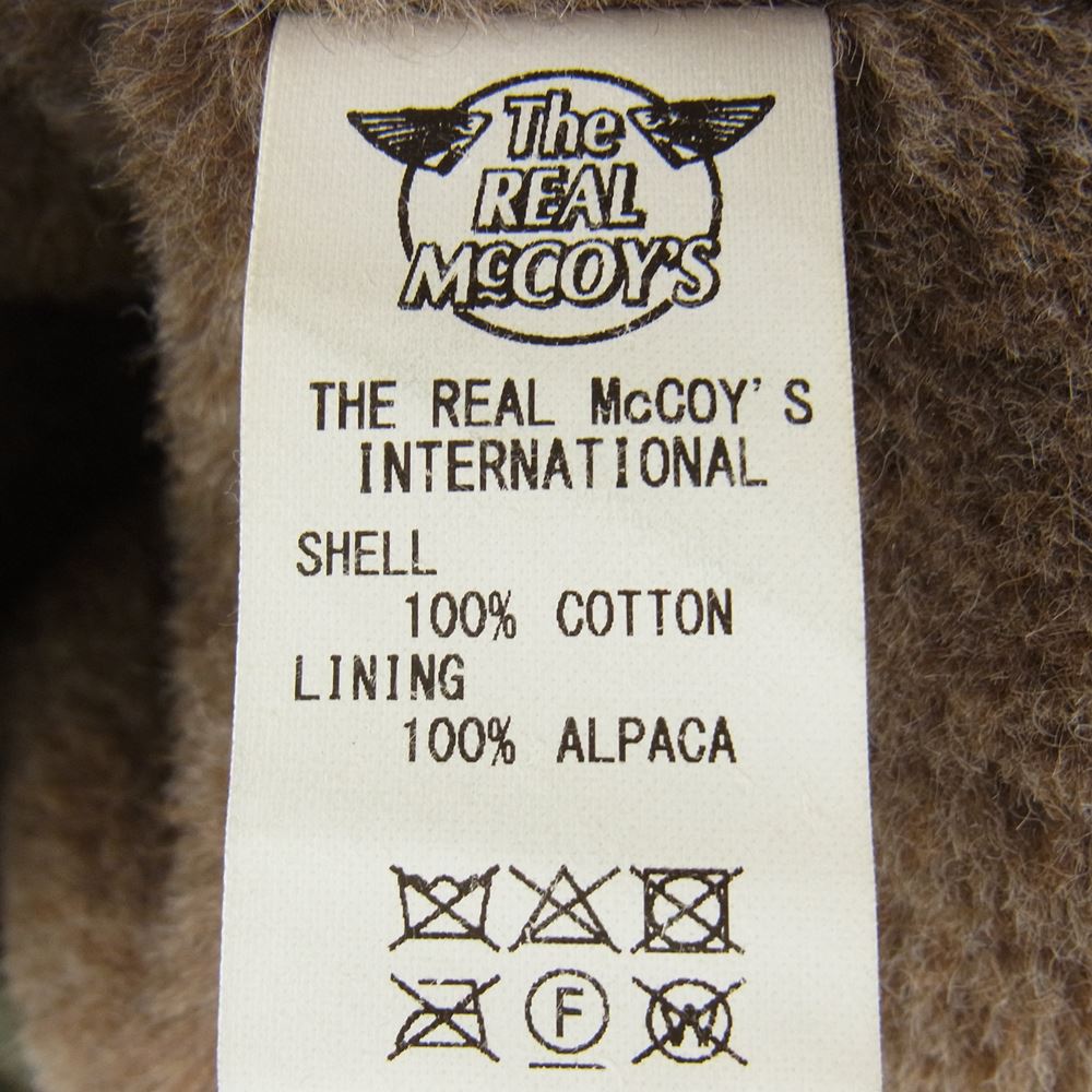 The REAL McCOY'S ザリアルマッコイズ TYPE B-11 ヘビーゾーン ミリタリー フライト ジャケット カーキ系 38【中古】