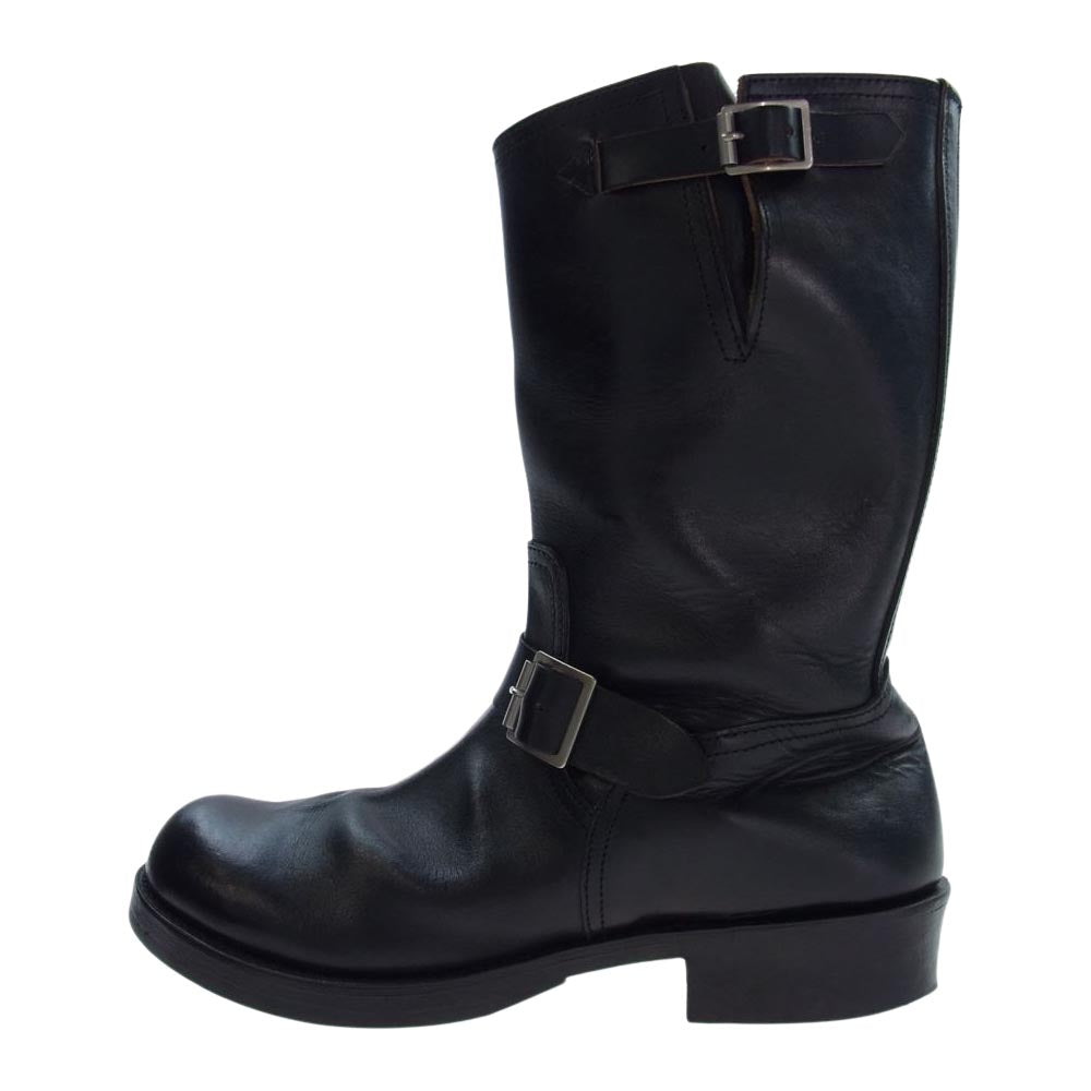 The REAL McCOY'S ザリアルマッコイズ BUCO HORSEHIDE ENGINEER BOOTS ブコ ホースハイド レザー エンジニア ブーツ サイズ10D ブラック系 10D【中古】