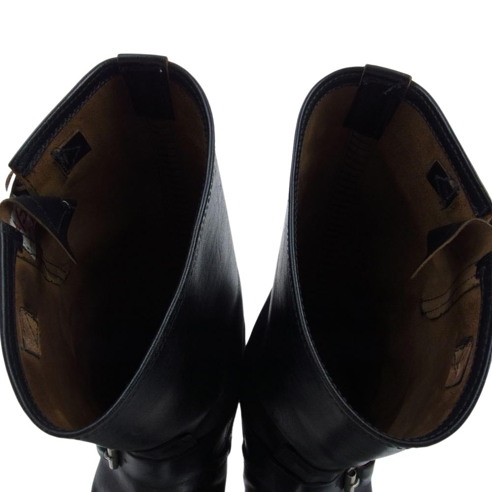 The REAL McCOY'S ザリアルマッコイズ BUCO HORSEHIDE ENGINEER BOOTS ブコ ホースハイド レザー エンジニア ブーツ サイズ10D ブラック系 10D【中古】