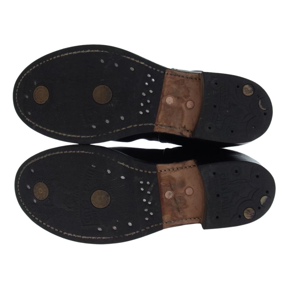 The REAL McCOY'S ザリアルマッコイズ BUCO HORSEHIDE ENGINEER BOOTS ブコ ホースハイド レザー エンジニア ブーツ サイズ10D ブラック系 10D【中古】