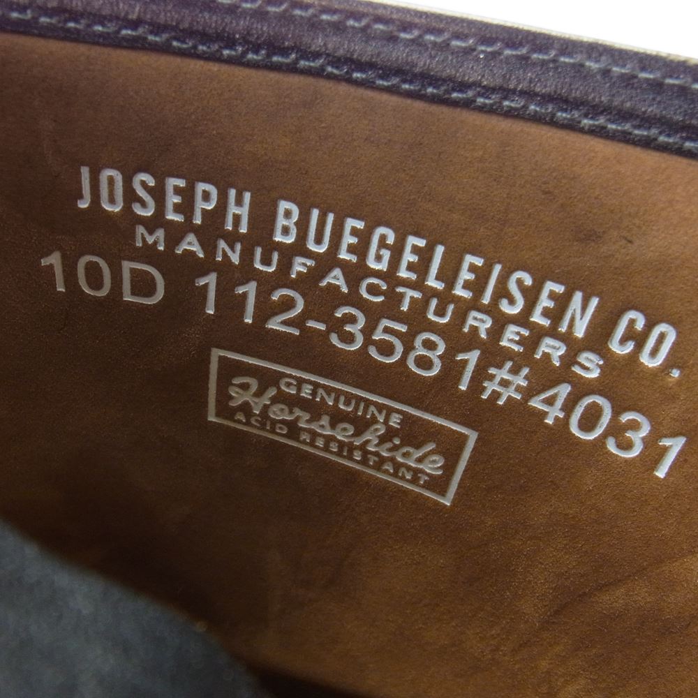 The REAL McCOY'S ザリアルマッコイズ BUCO HORSEHIDE ENGINEER BOOTS ブコ ホースハイド レザー エンジニア ブーツ サイズ10D ブラック系 10D【中古】