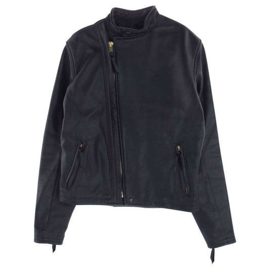 LANGLITZ LEATHERS ラングリッツレザーズ Cascade キャスケード レザー ライダース ジャケット ブラック系 サイズ表記無し【中古】