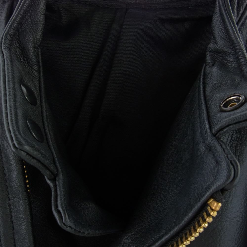 LANGLITZ LEATHERS ラングリッツレザーズ Cascade キャスケード レザー ライダース ジャケット ブラック系 サイズ表記無し【中古】