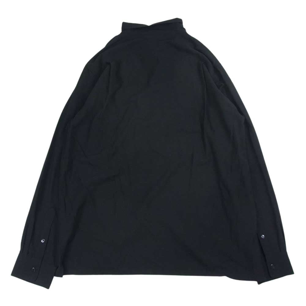 CRIMIE クライミー CR01-02L5-SL02 SWALLOW EMBROIDELY RAYON SHIRT スワロー エンブロイダリー オープンカラー レーヨン 長袖 シャツ ブラック系 XL【中古】