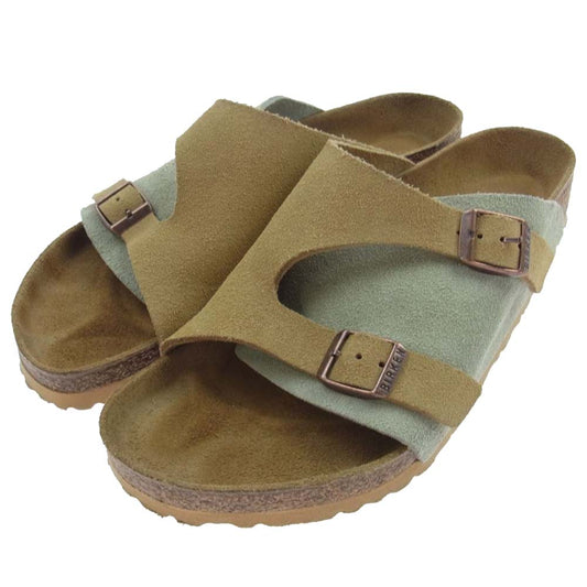 BIRKENSTOCK ビルケンシュトック ZURICH チューリッヒ コンビカラー サンド × デザートセージ サンダル ベージュ系 26.0㎝【中古】