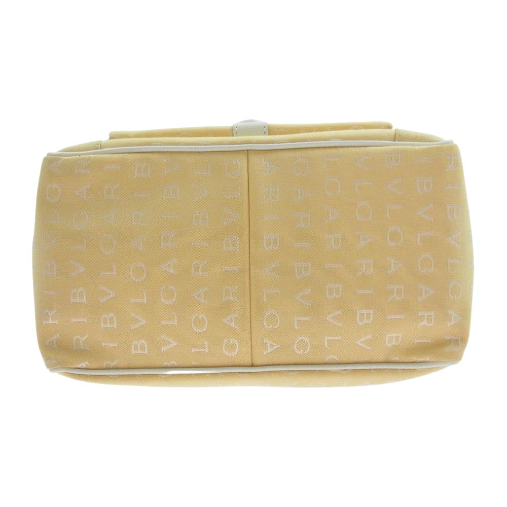 BVLGARI ブルガリ 24463 ロゴマニア SAP CODE 24463 ハンドバッグ トートバッグ イエロー系【中古】