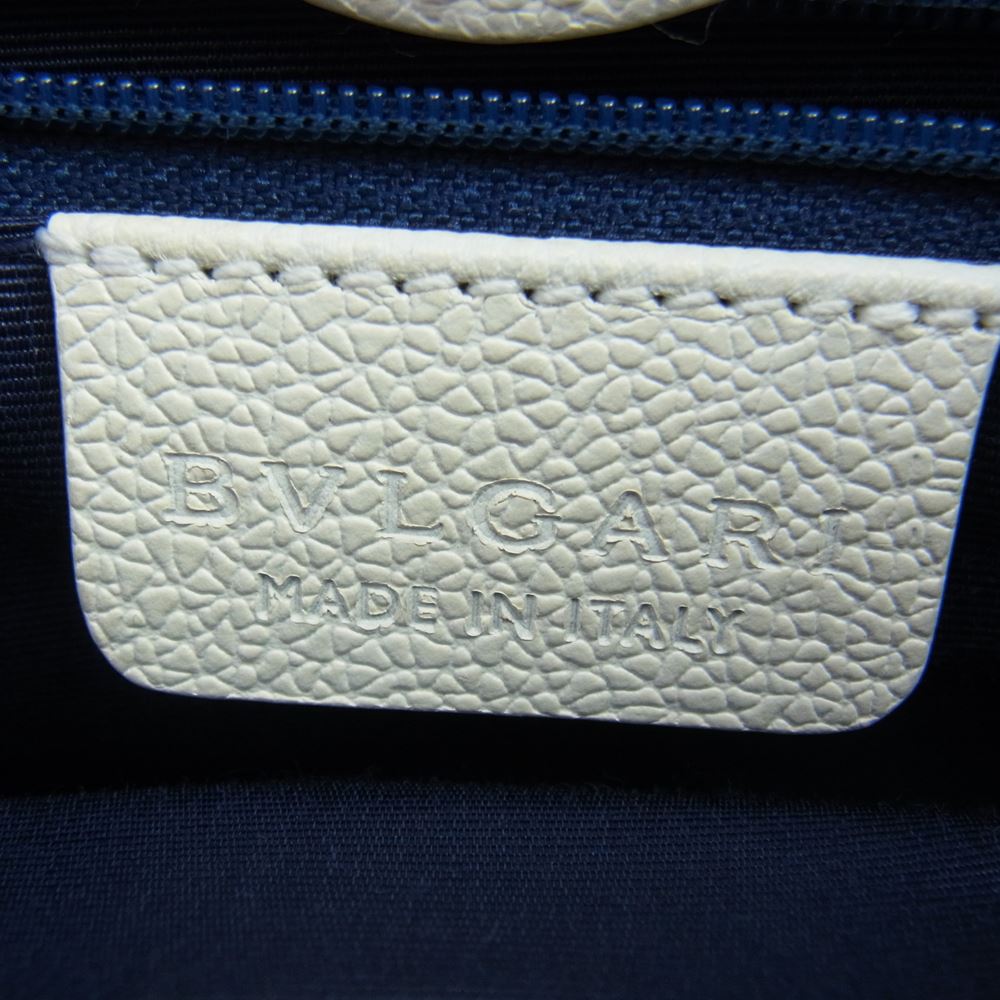 BVLGARI ブルガリ 24463 ロゴマニア SAP CODE 24463 ハンドバッグ トートバッグ イエロー系【中古】