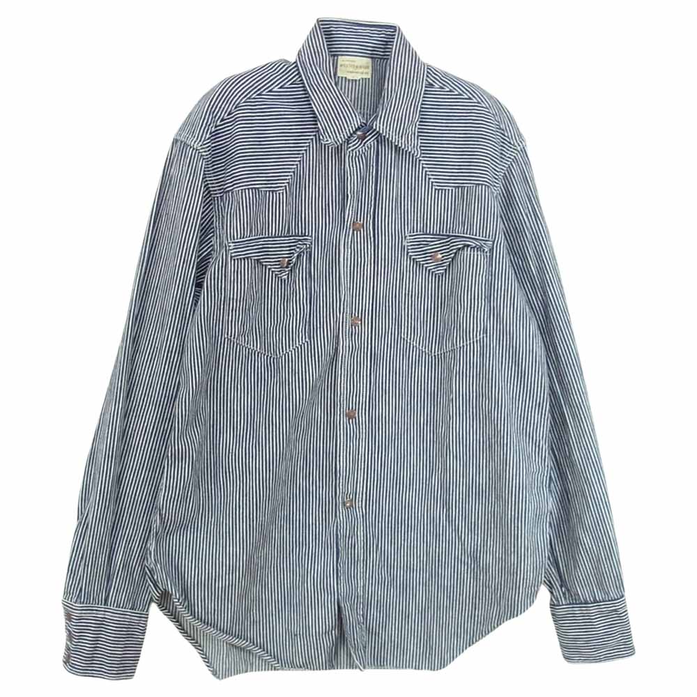 WAREHOUSE ウエアハウス ヒッコリーストライプ ウエスタン シャツ 40【中古】