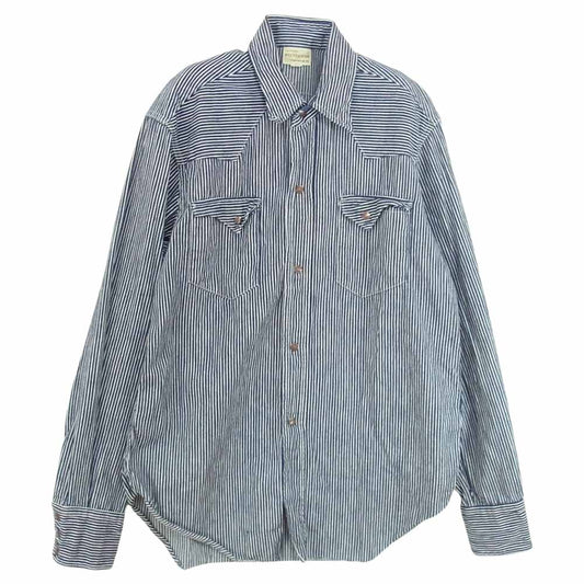 WAREHOUSE ウエアハウス ヒッコリーストライプ ウエスタン シャツ 40【中古】